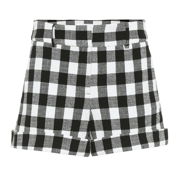 ♥️ Brand New! Veronica Beard Carito Checked Cotton Shorts
